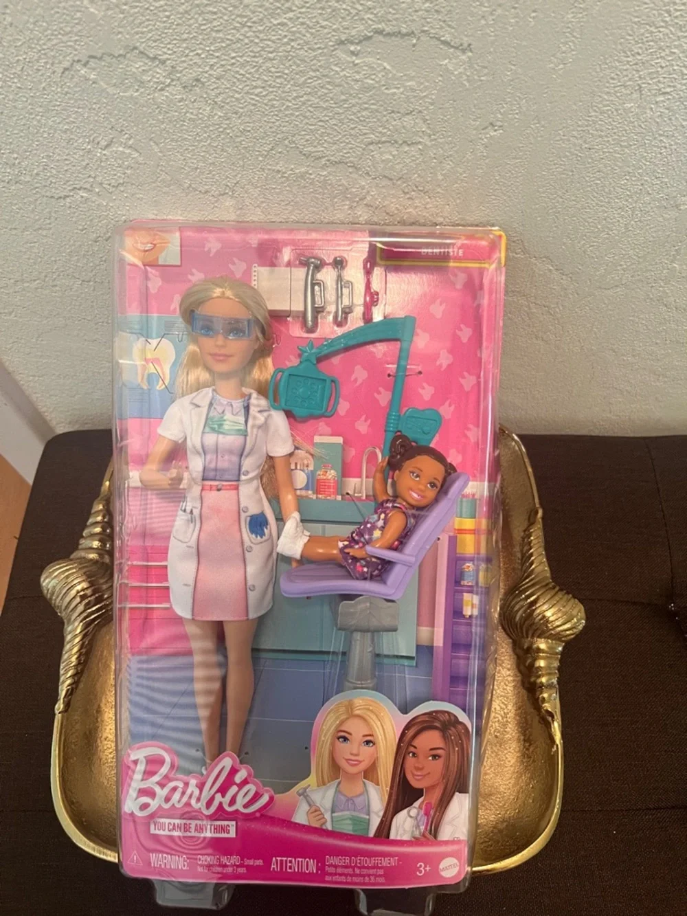 #1868**Barbie Dentist Playset Doll - Pink & Purple - Picture 1 of 11